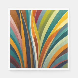 Serviette En Papier Bandes dansantes en couleur