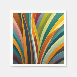 Serviette En Papier Bandes dansantes en couleur