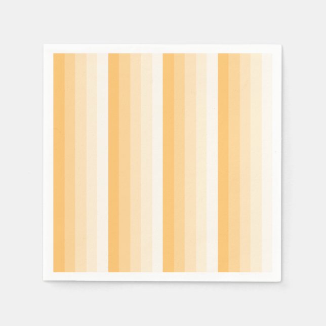 Serviette En Papier Bandes d'ombre jaune (Devant)