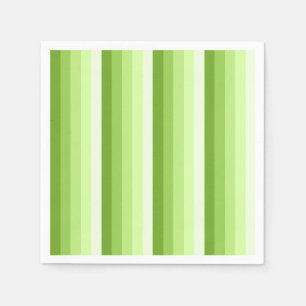 Serviette En Papier Bandes d'ombre vert citron