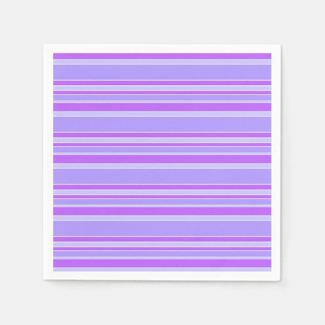 Serviette En Papier Bandes violettes (Devant)