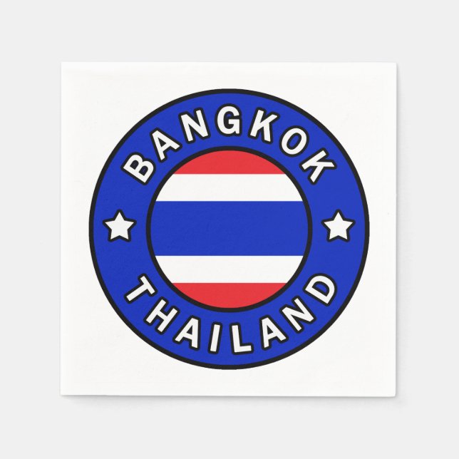 Serviette En Papier Bangkok Thaïlande (Devant)