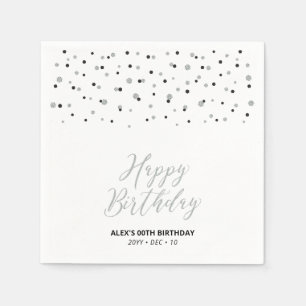 Serviette En Papier Bannière Joyeux Anniversaire Confiture Hexagone Ar