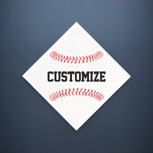Serviette En Papier Banquet de baseball ou d'équipe Texte personnalisé