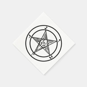 Serviette En Papier Baphomet