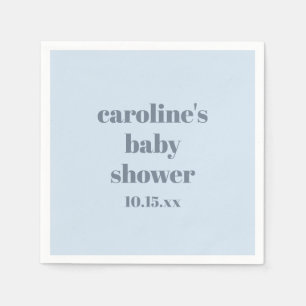 Serviette En Papier Baptême de bébé personnalisé moderne et amusant en