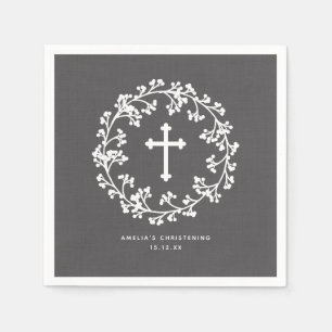 Serviette En Papier baptême de Bébé-souffle