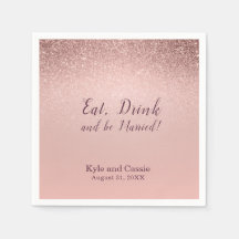 Bar Mariage Sparkling Cocktail Napkin