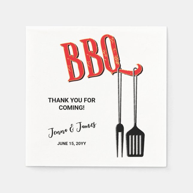 Serviette En Papier Barbecue (Devant)