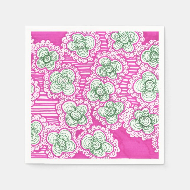 Serviette En Papier Barnacles et brosses (Devant)