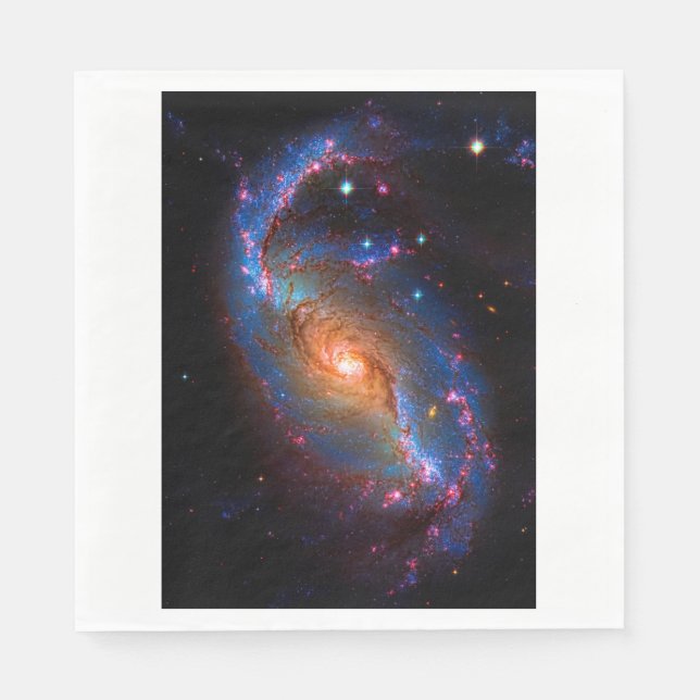 Serviette En Papier Barred Spiral Galaxy Astronomy Picture NGC 1672 (Devant)