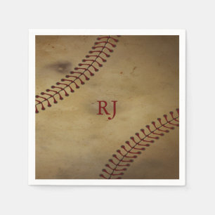 Serviette En Papier Base-ball vintage