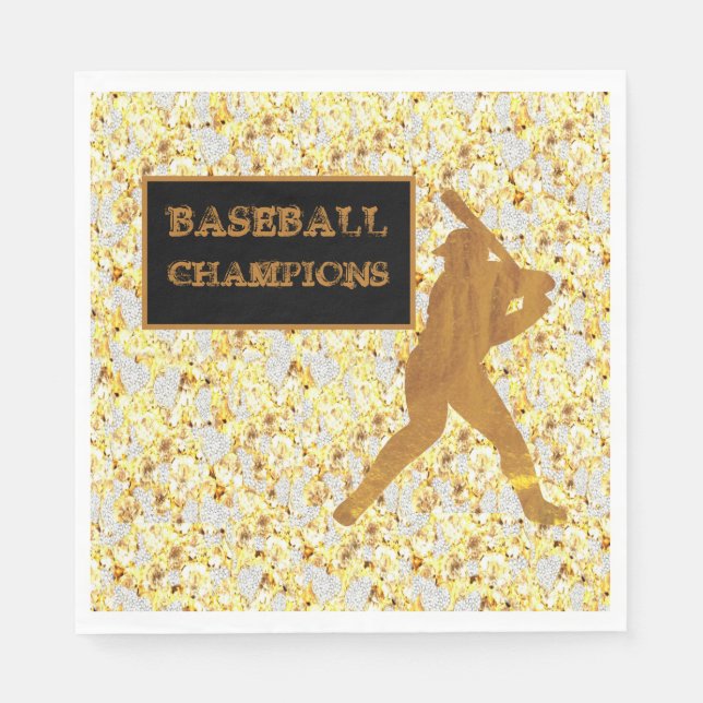 Serviette En Papier Baseball (Devant)