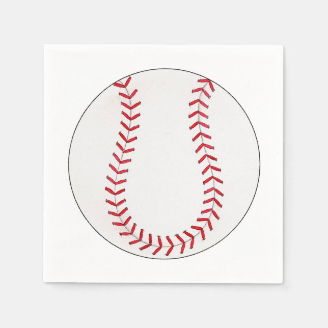 Serviette En Papier Baseball (Devant)