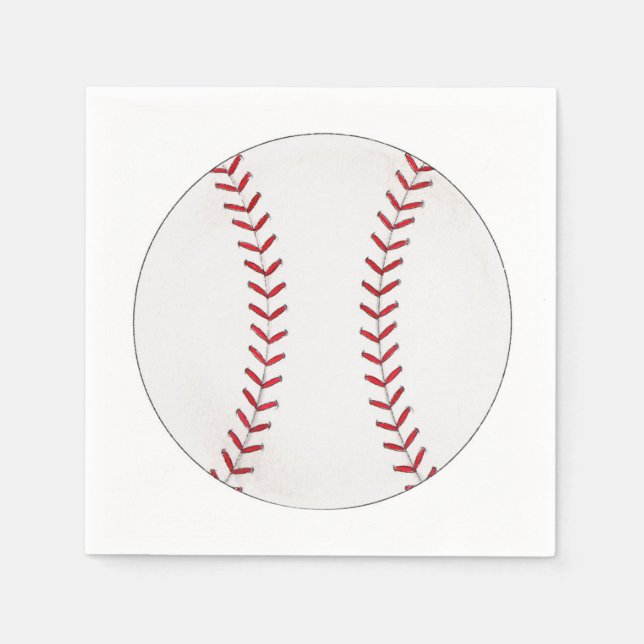 Serviette En Papier Baseball (Devant)