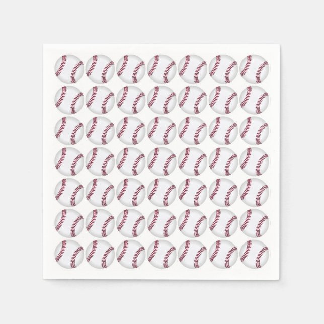 Serviette En Papier Baseball (Devant)