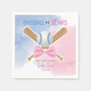 Serviette En Papier Baseball ou arcs Papier serviettes