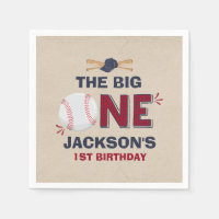 Baseball Party Napkin Baseball 1er anniversaire