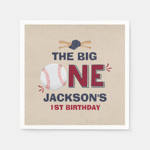Serviette En Papier Baseball Party Napkin Baseball 1er anniversaire