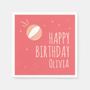 Serviette En Papier Basket-ball Anniversaire Fête Personnalisée