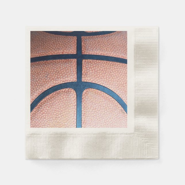 Serviette En Papier Basket-ball sportif (Devant)