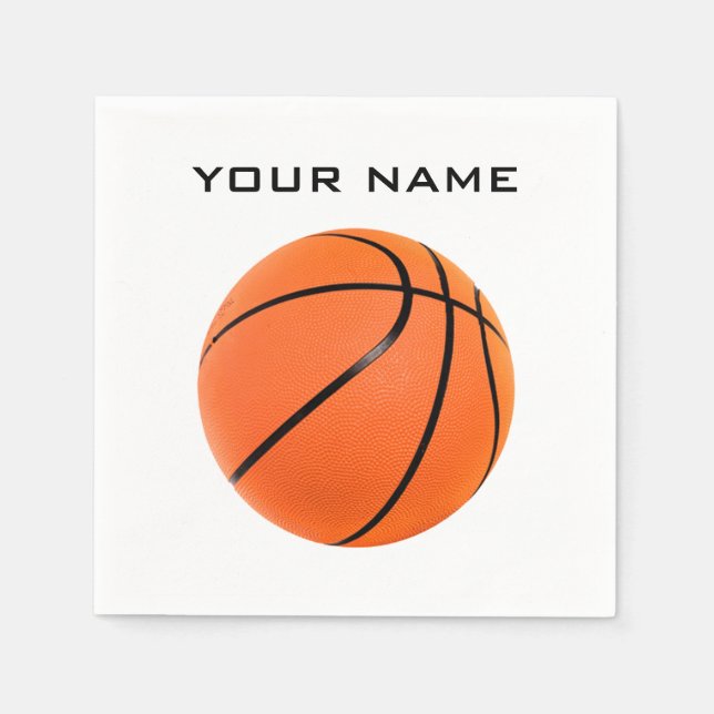 Serviette En Papier Basket-ball Votre nom (Devant)