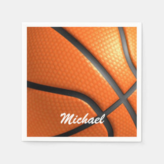 Serviette En Papier Basketball Artwork Votre nom