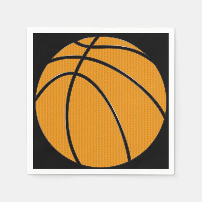 Serviette En Papier Basketball Papier Cocktail Napkins (Devant)