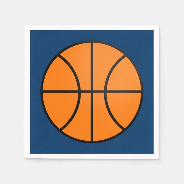 Serviette En Papier Basketball Sports Party Anniversaire Napkins (Devant)