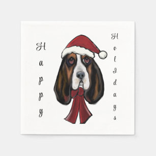 Serviette En Papier Basset Hound    