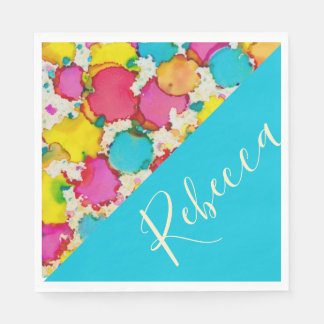 Serviette En Papier Bat BM ou bar Mitzvah serviettes Confetti