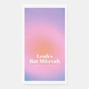 Serviette En Papier Bat mitzvah violet de lavande à dégradé tendance p