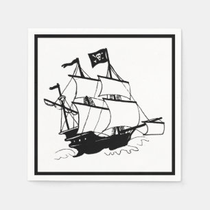 Serviette En Papier Bateau pirate