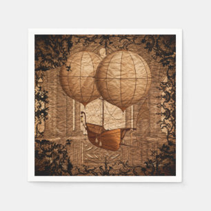 Serviette En Papier Bateau victorien Grunge Steampunk