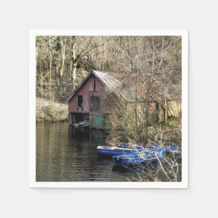 SERVIETTE EN PAPIER BATEAUX