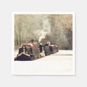 SERVIETTE EN PAPIER BATEAUX DE CANAL