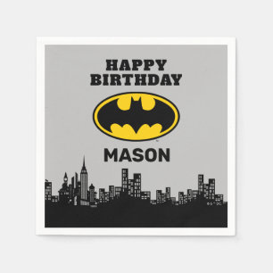 Serviette En Papier Batman - Gotham City   Anniversaire