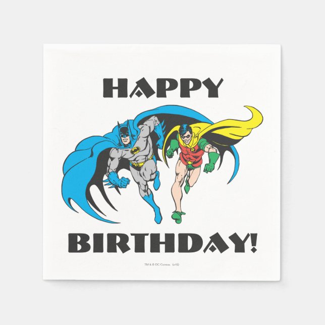 Serviette En Papier Batman & Robin (Devant)