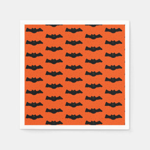 Serviette En Papier Bats d'Halloween