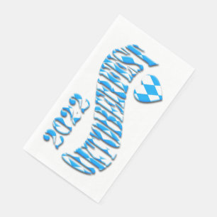Serviette En Papier Bayern German Beer Festival Logo Oktoberfest 2022