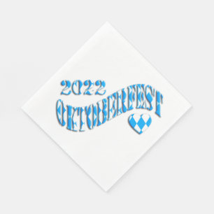 Serviette En Papier Bayern German Beer Festival Logo Oktoberfest 2022