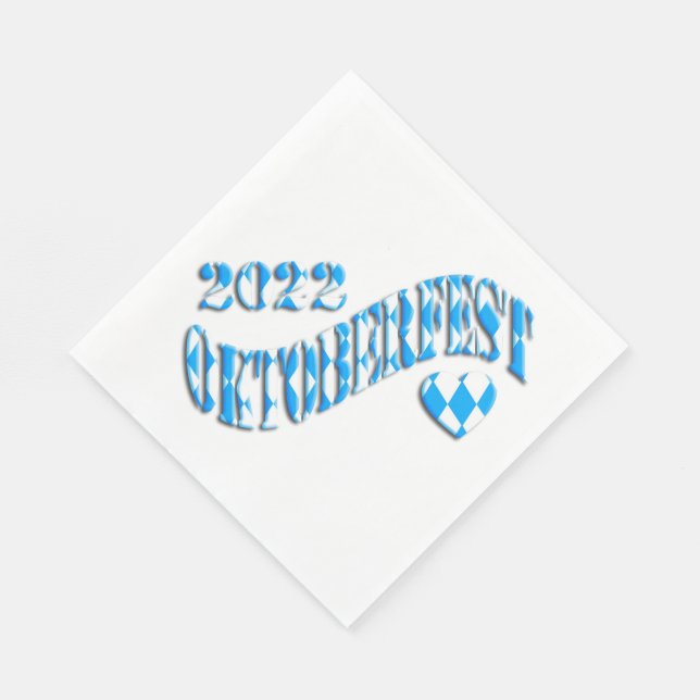 Serviette En Papier Bayern German Beer Festival Logo Oktoberfest 2022 (Coin)