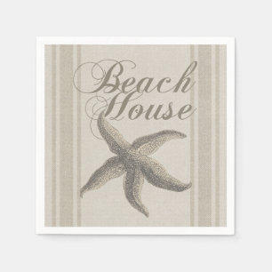 Serviette En Papier Beach House Starfish Seashore