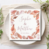 Beach Seashells Aquarelle Côte Chic Mariage