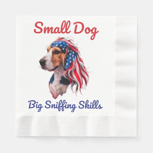 Serviette En Papier Beagle (Devant)