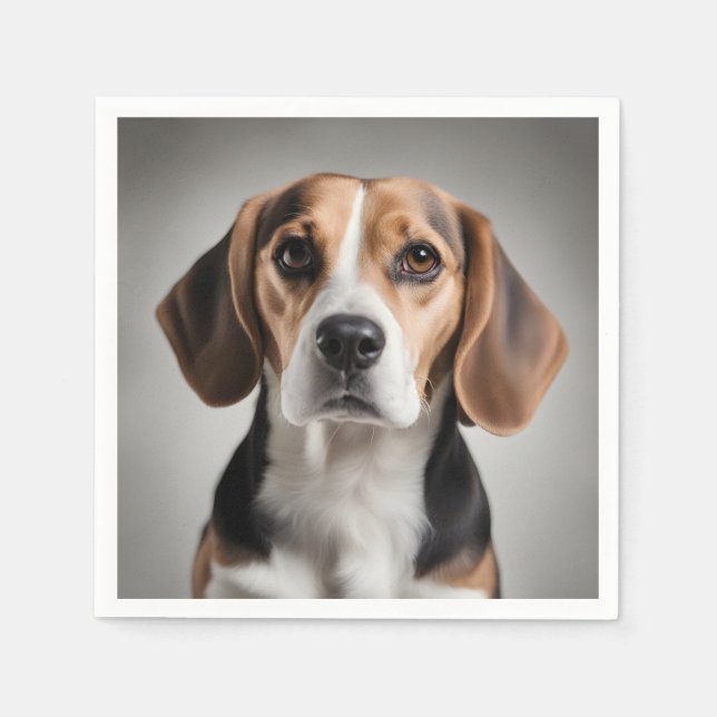 Serviette En Papier Beagle (Devant)