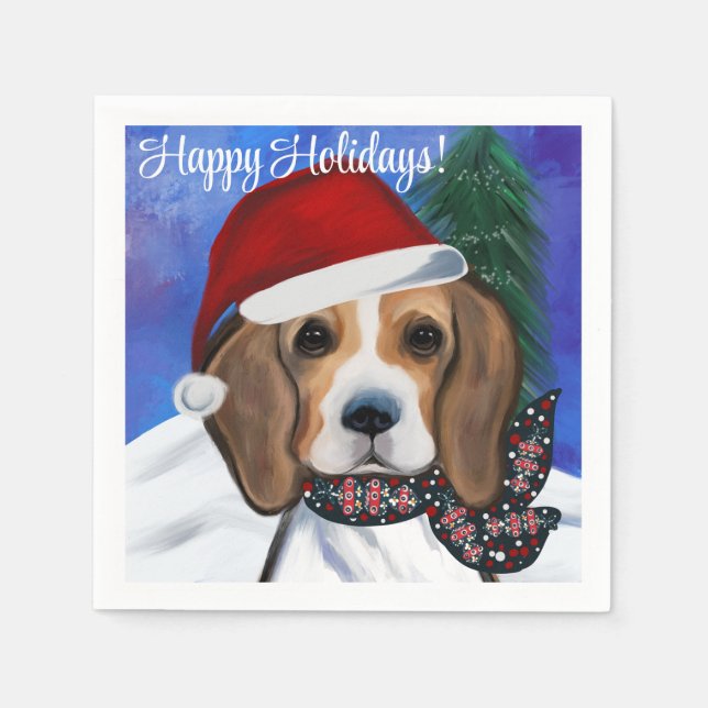 Serviette En Papier Beagle (Devant)