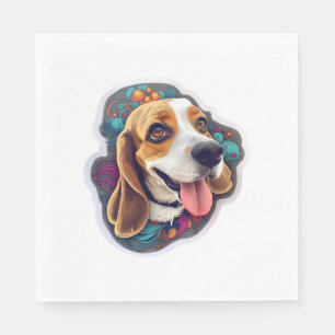 SERVIETTE EN PAPIER BEAGLE 4