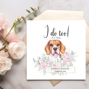 Serviette En Papier Beagle Chien Mariage Cocktail Napkins