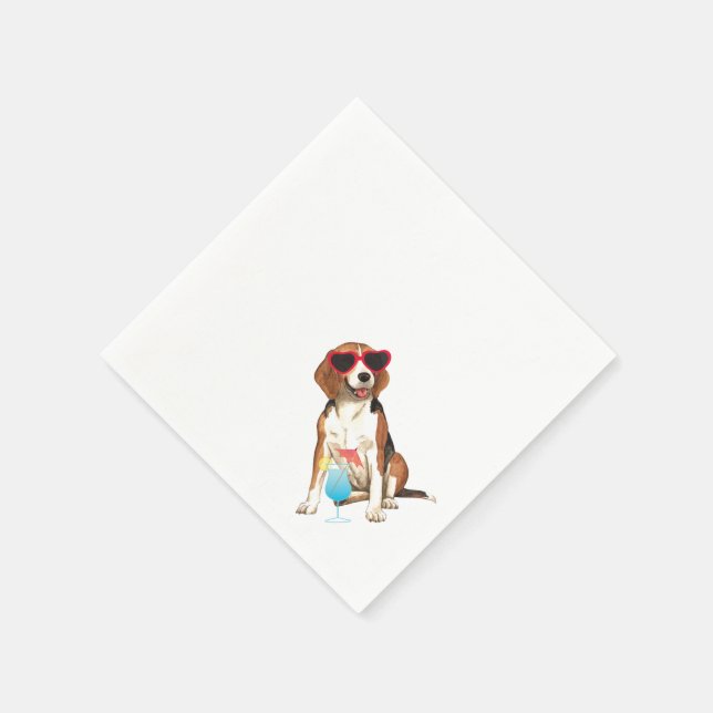 Serviette En Papier Beagle d'été (Coin)
